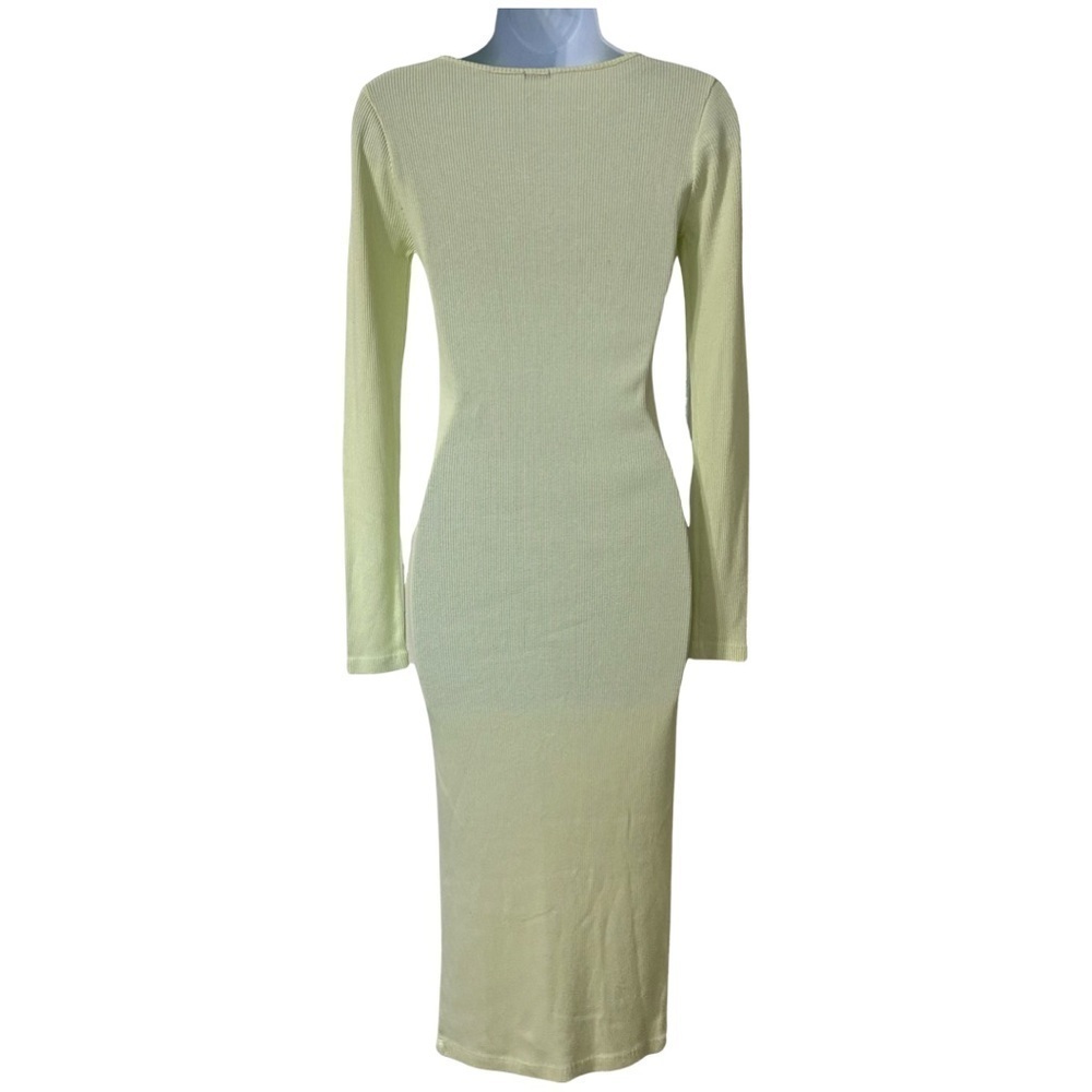 Monrow-Revolve Light Lime Green Midi, Ribbed, Nwo… - image 2